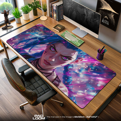 Jinx Arcane Mouse Pad, League of Legends Gaming Desk Mat