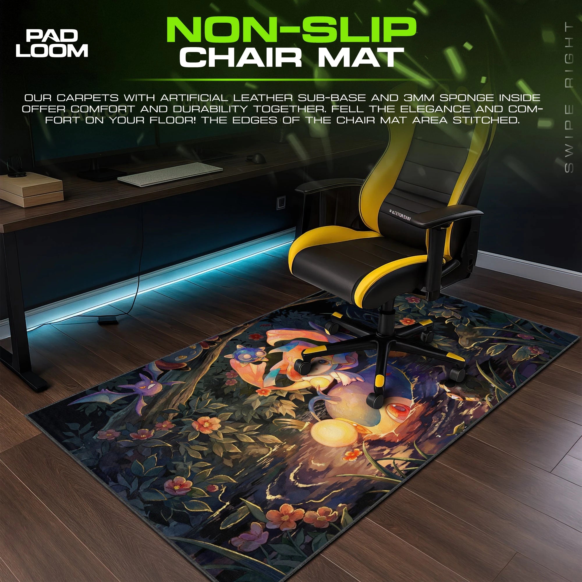 Jirachi Wish Pond Mouse Pad - Pokemon Desk Mat