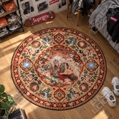 Jiraiya Toad Round Rug - Naruto Chair Mat