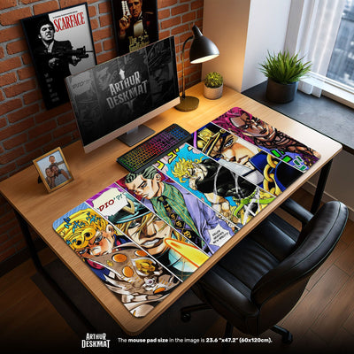 JoJo’s Bizarre Adventure Villains Mouse Pad, Anime Gaming Desk Mat