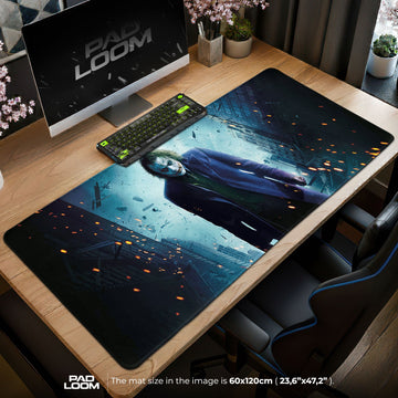 Joker Chaos Mouse Pad - Dark City Gaming Desk Mat Padloom
