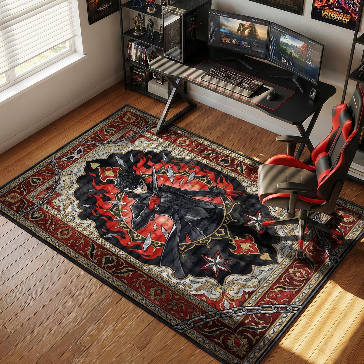 Joker Phantom Tarot Teppich - Persona 5 Stuhlunterlage