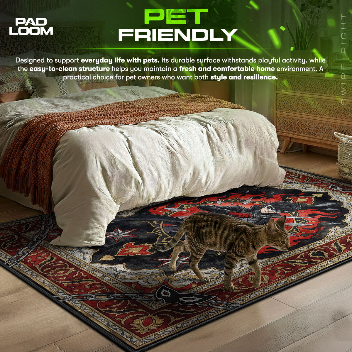 Joker Phantom Tarot Teppich - Persona 5 Stuhlunterlage