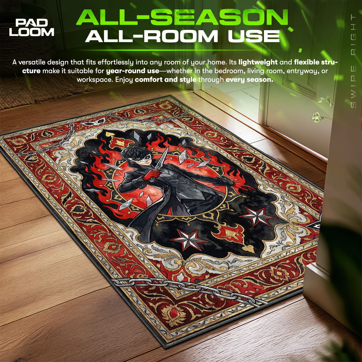 Joker Phantom Tarot Teppich - Persona 5 Stuhlunterlage