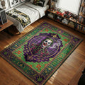 Joker Vivienne Westwood Orb logo purple green plaid hypebeast area rug