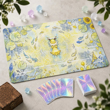 Jolteon Pond Playmat - Pokemon TCG Mat