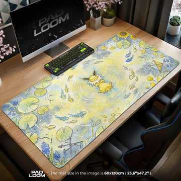 Jolteon Static Pond Mouse Pad - Pokemon Desk Mat