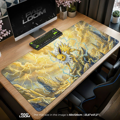 Jolteon Sturmrunen Mauspad - Pokémon Schreibtischunterlage