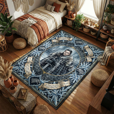 Jon Snow Winter Frost Rug - Game of Thrones Room Mat