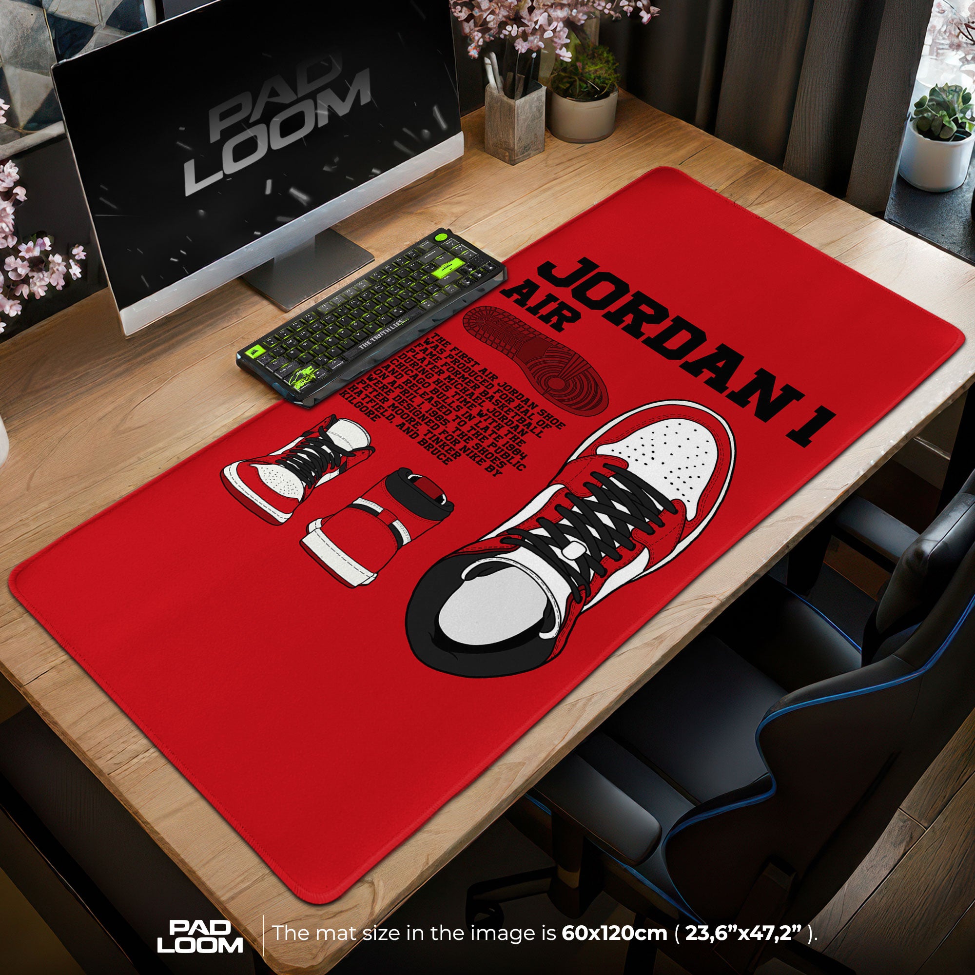 Jordan 1 Air Mouse Pad - Classic Sneaker Desk Mat