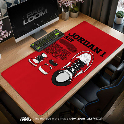 Jordan 1 Air Mouse Pad - Classic Sneaker Desk Mat