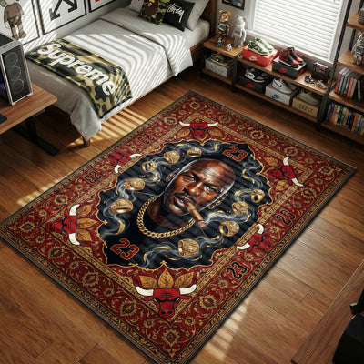 Jordan 23 Dynasty Portrait Rug - Sneakerhead Floor Mat