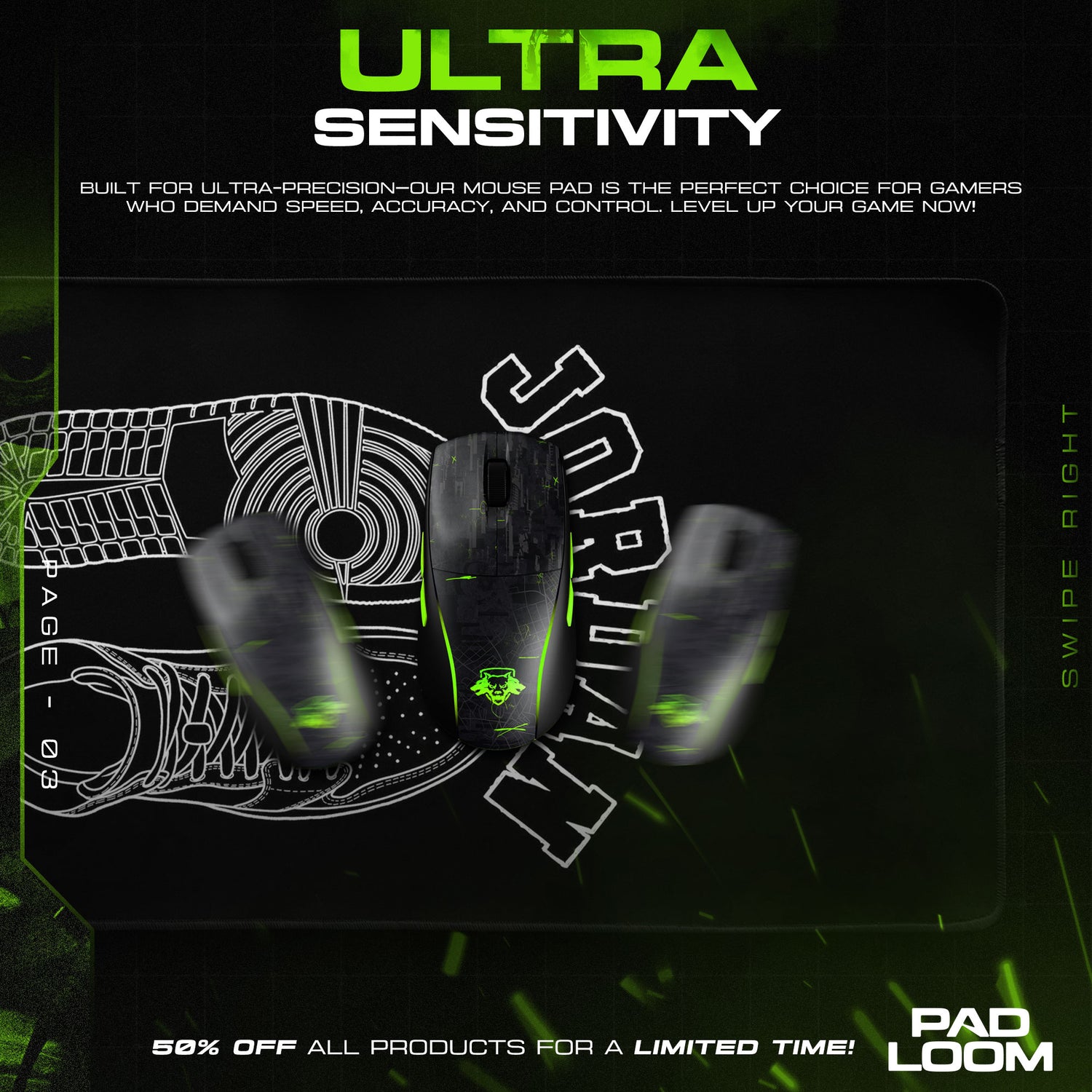 Jordan Identify Mauspad - Schlichte Sneaker-Schreibtischunterlage