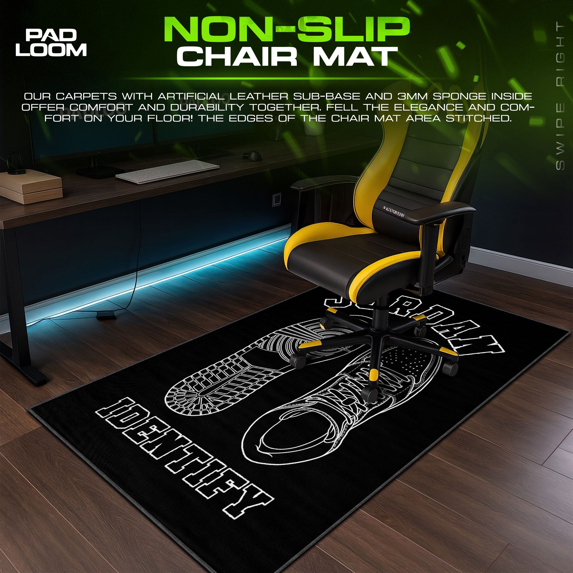 Jordan Identify Mouse Pad - Minimal Sneaker Desk Mat