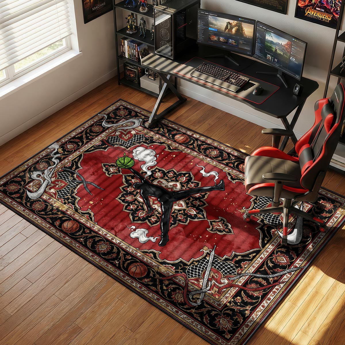 Jordan Jumpman Weed Rug - Sneakerhead Floor Mat