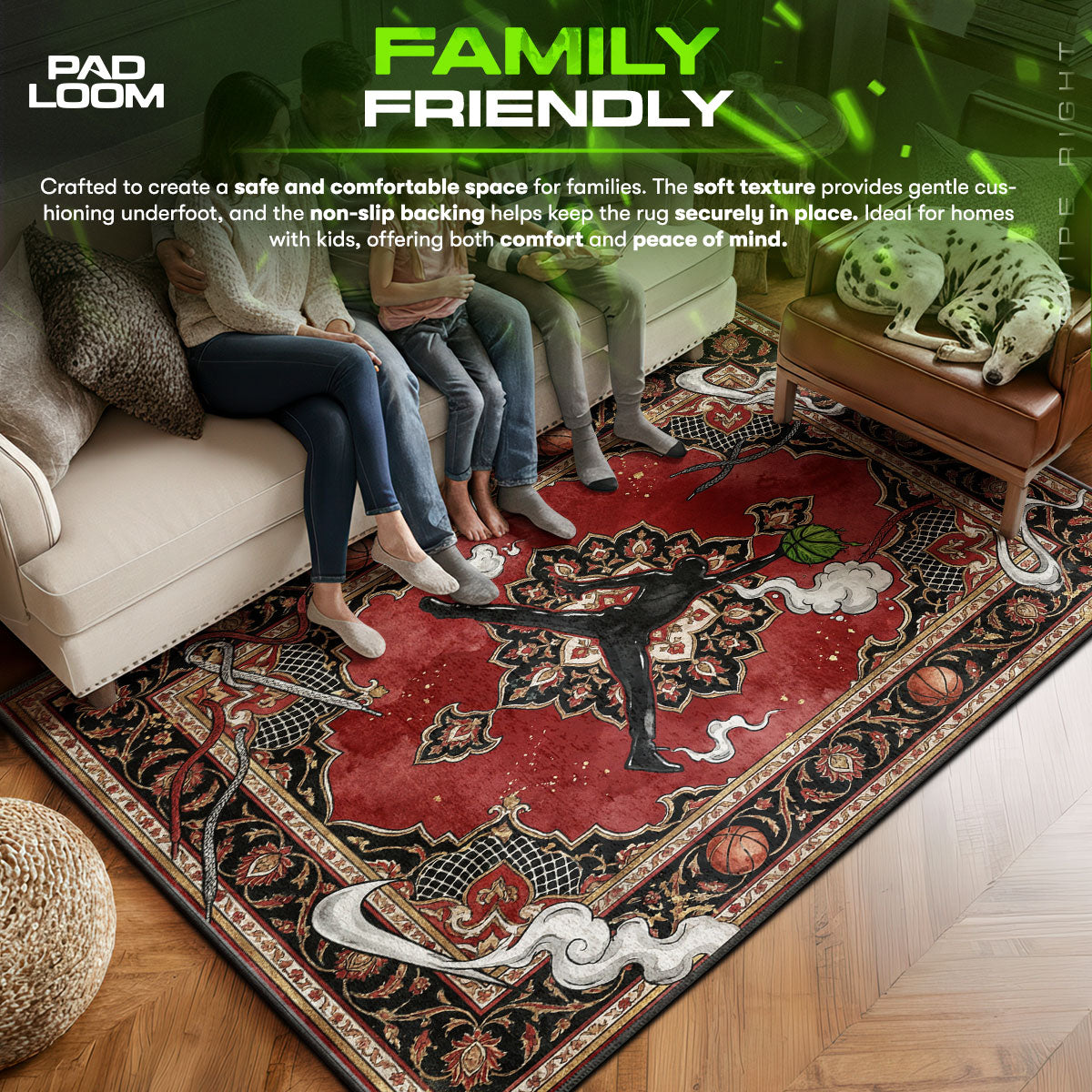 Jordan Jumpman Weed Rug - Sneakerhead Floor Mat