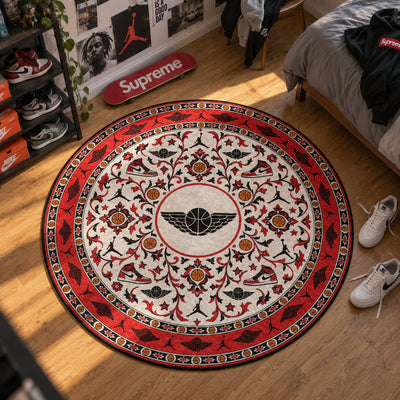 Jordan Wings Round Rug - Hypebeast Chair Mat