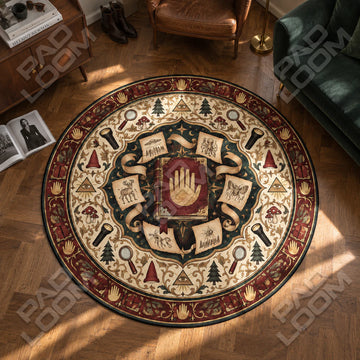 Journal 3 Cryptid Round Rug - Gravity Falls Chair Mat