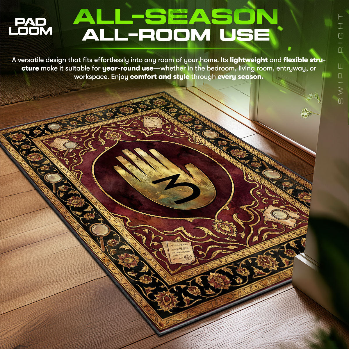 Detailed close-up of Journal rug pattern