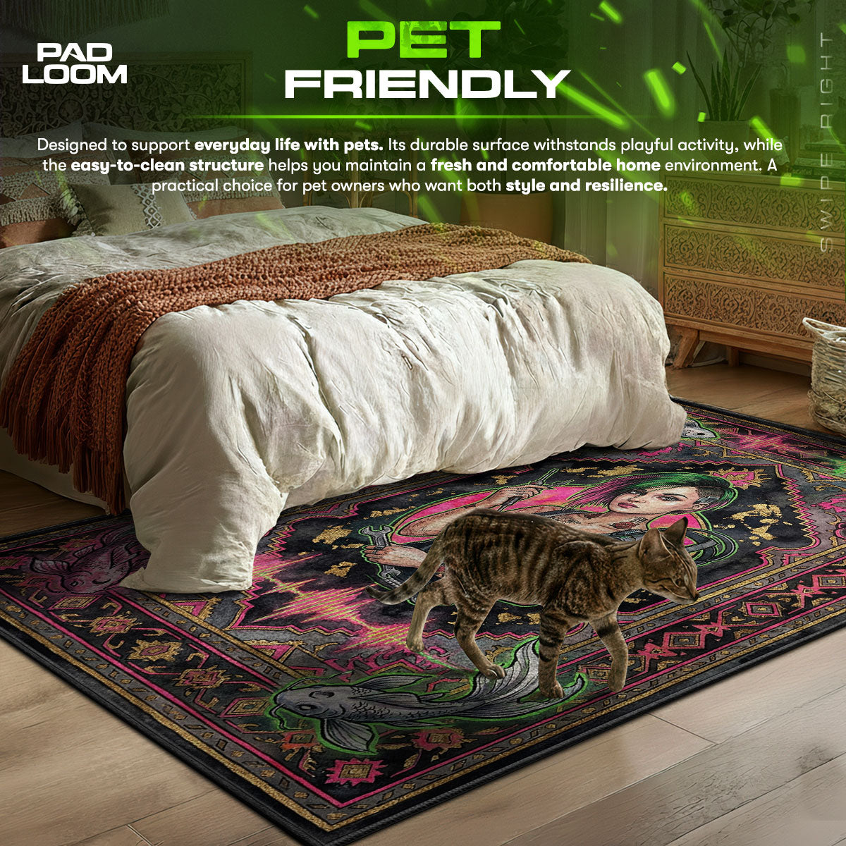 Judy Alvarez Braindance Teppich - Cyberpunk 2077 Stuhlunterlage