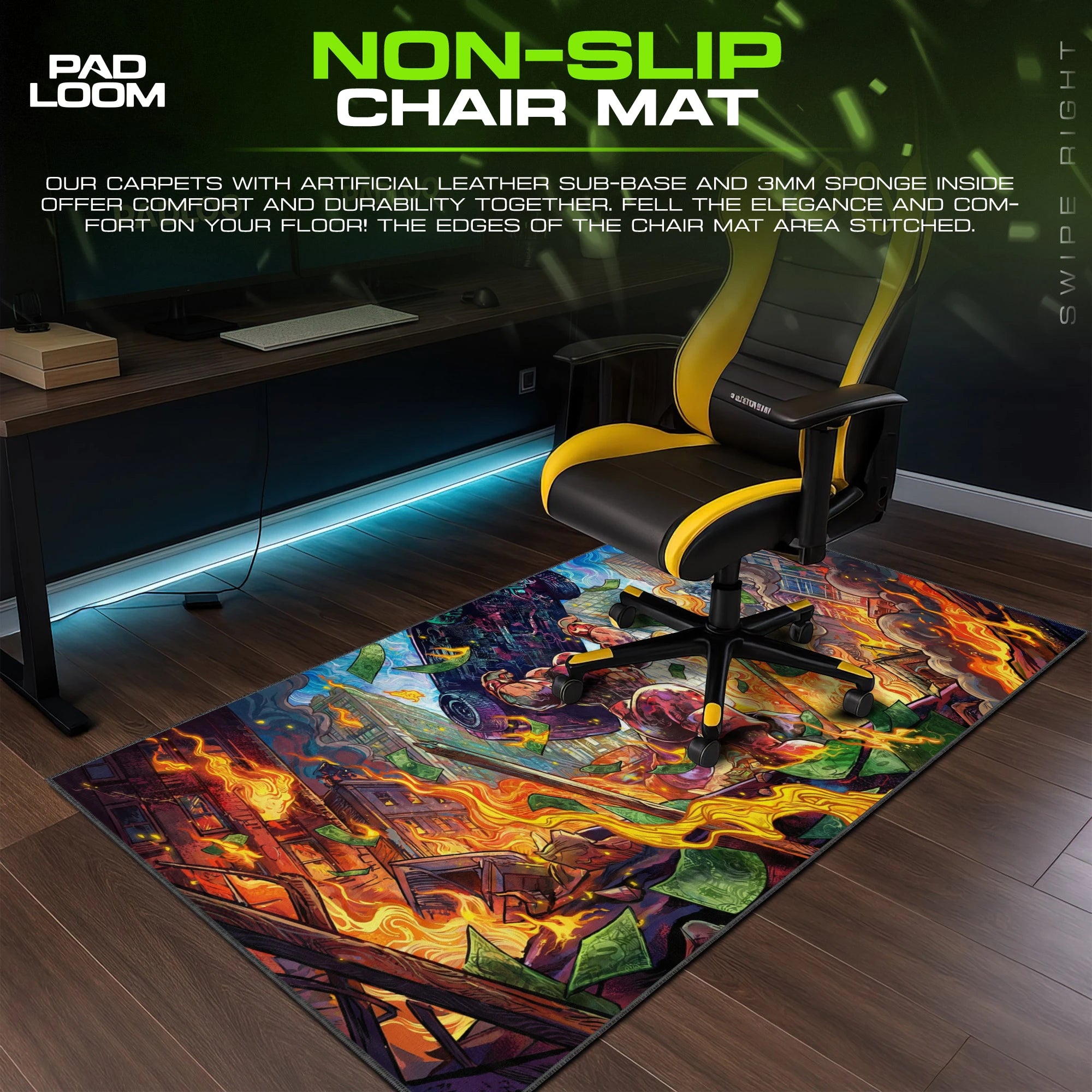 Juggernaut Burning Rampage Mouse Pad - Marvel Desk Mat