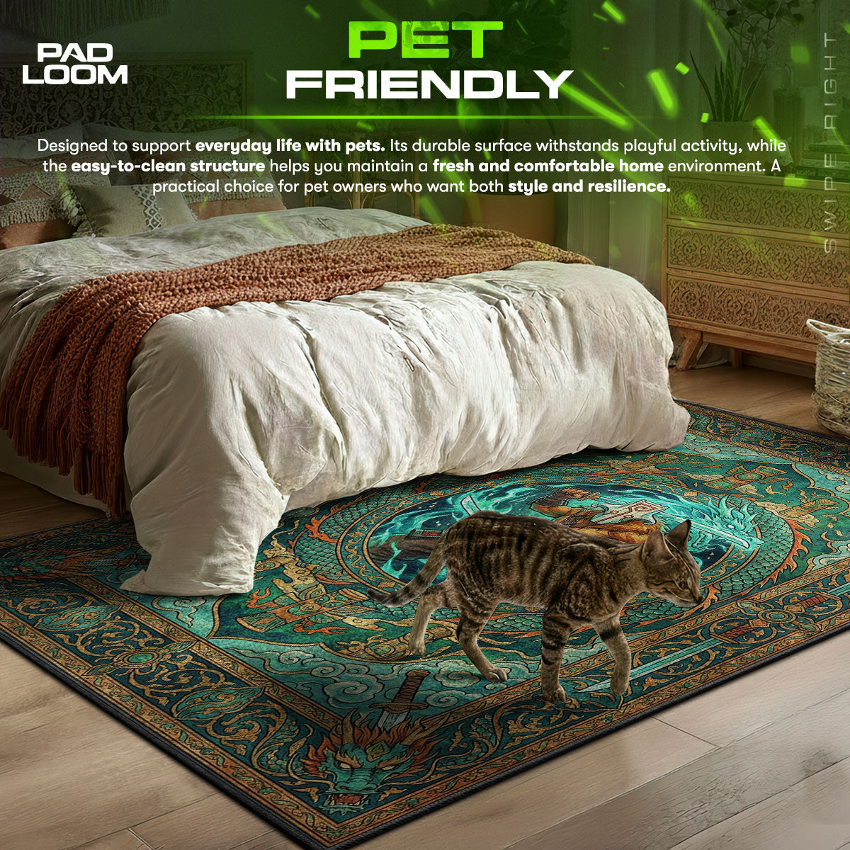 Juggernaut Dragon Blade Rug - Dota 2 Chair Mat