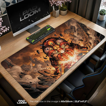 Juggernaut Rubble Charge Mouse Pad - X-Men Desk Mat
