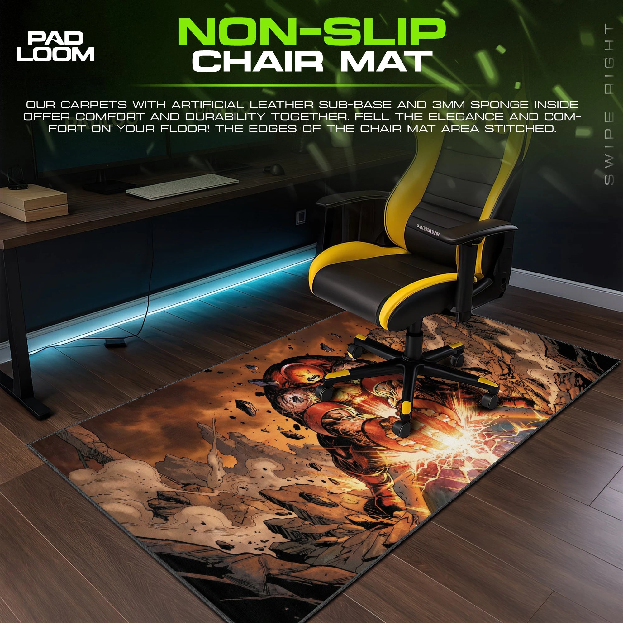 Juggernaut Rubble Charge Mouse Pad - X-Men Desk Mat