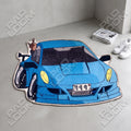 Juice Wrld shaped area rug, die-cut man cave rug