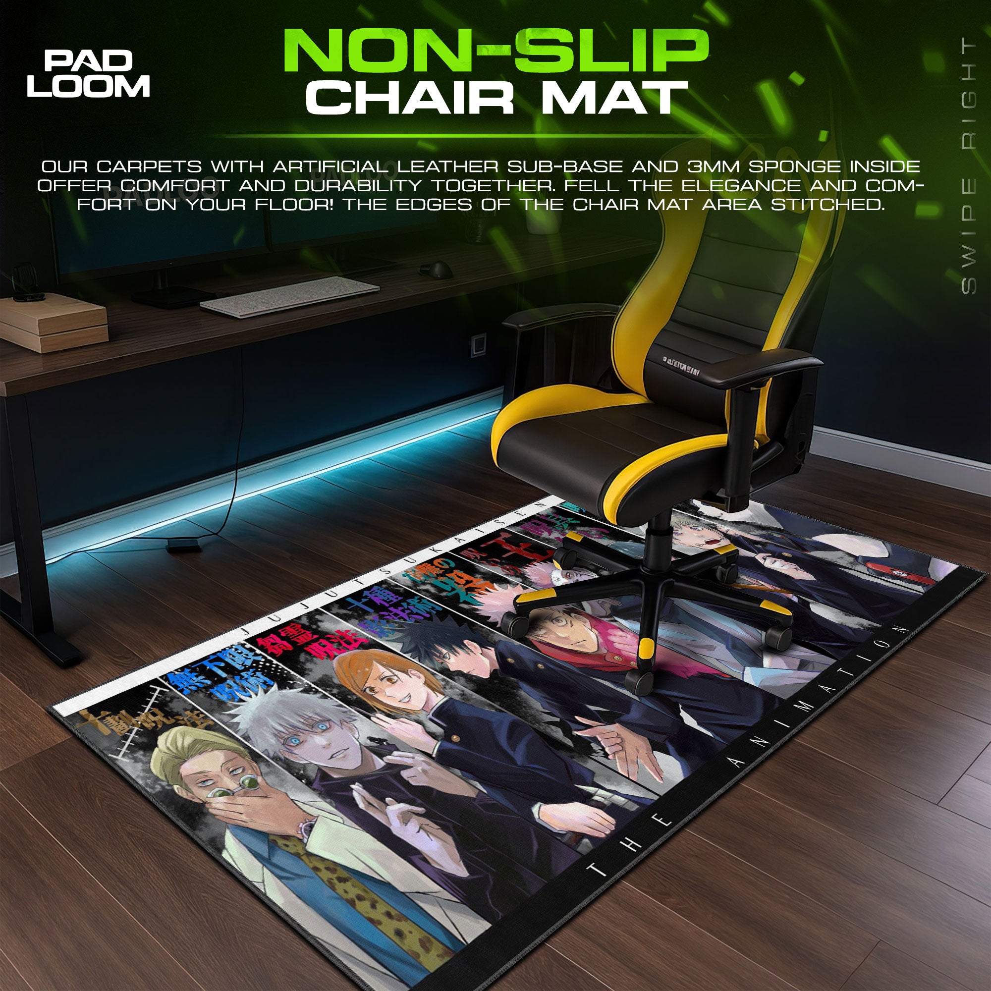 Jujutsu Kaisen Cast Mauspad, Anime Gaming Schreibtischmatte