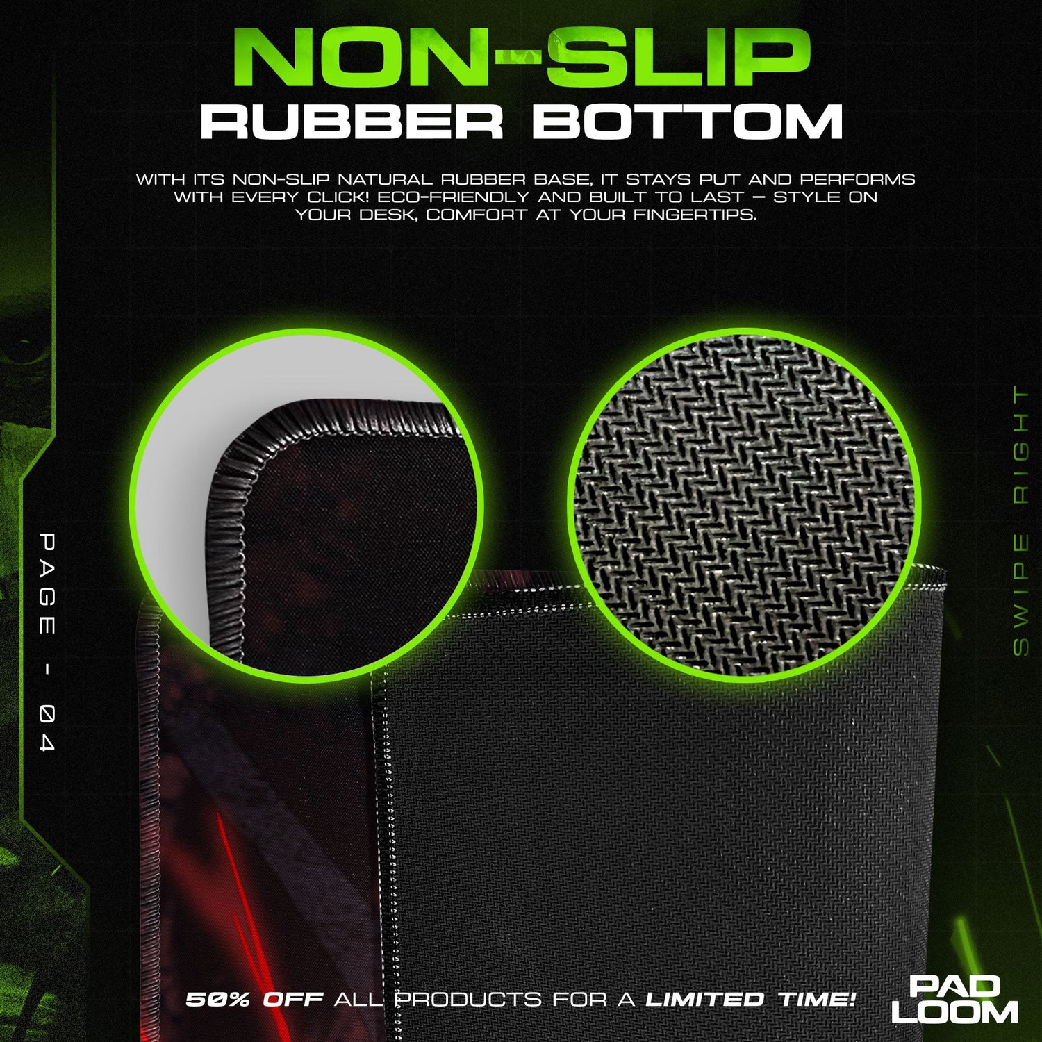 Jujutsu Kaisen Gojo Limitless Void Mouse Pad – Anime Gaming Desk Mat Padloom