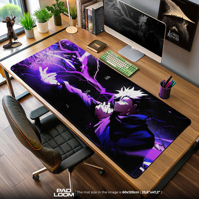 Jujutsu Kaisen Gojo Purple Hollow Mouse Pad – Anime Gaming Desk Mat