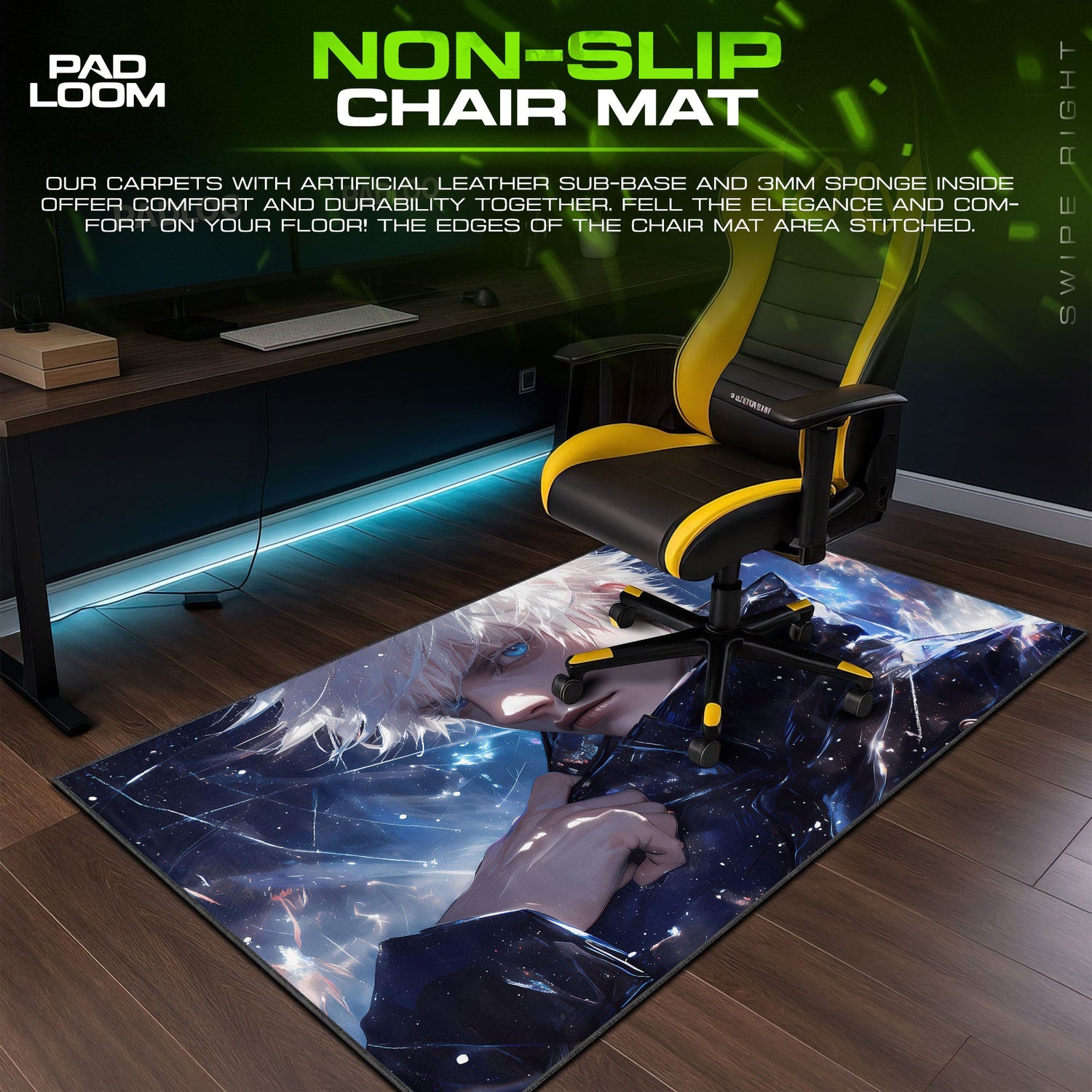 Jujutsu Kaisen Gojo Satoru Mouse Pad – Anime Desk Mat Padloom