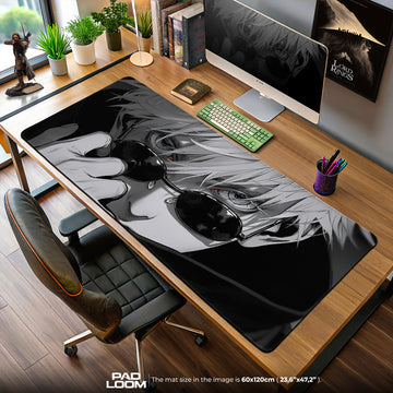 Jujutsu Kaisen Gojo Shades Mouse Pad, Anime Gaming Desk Mat