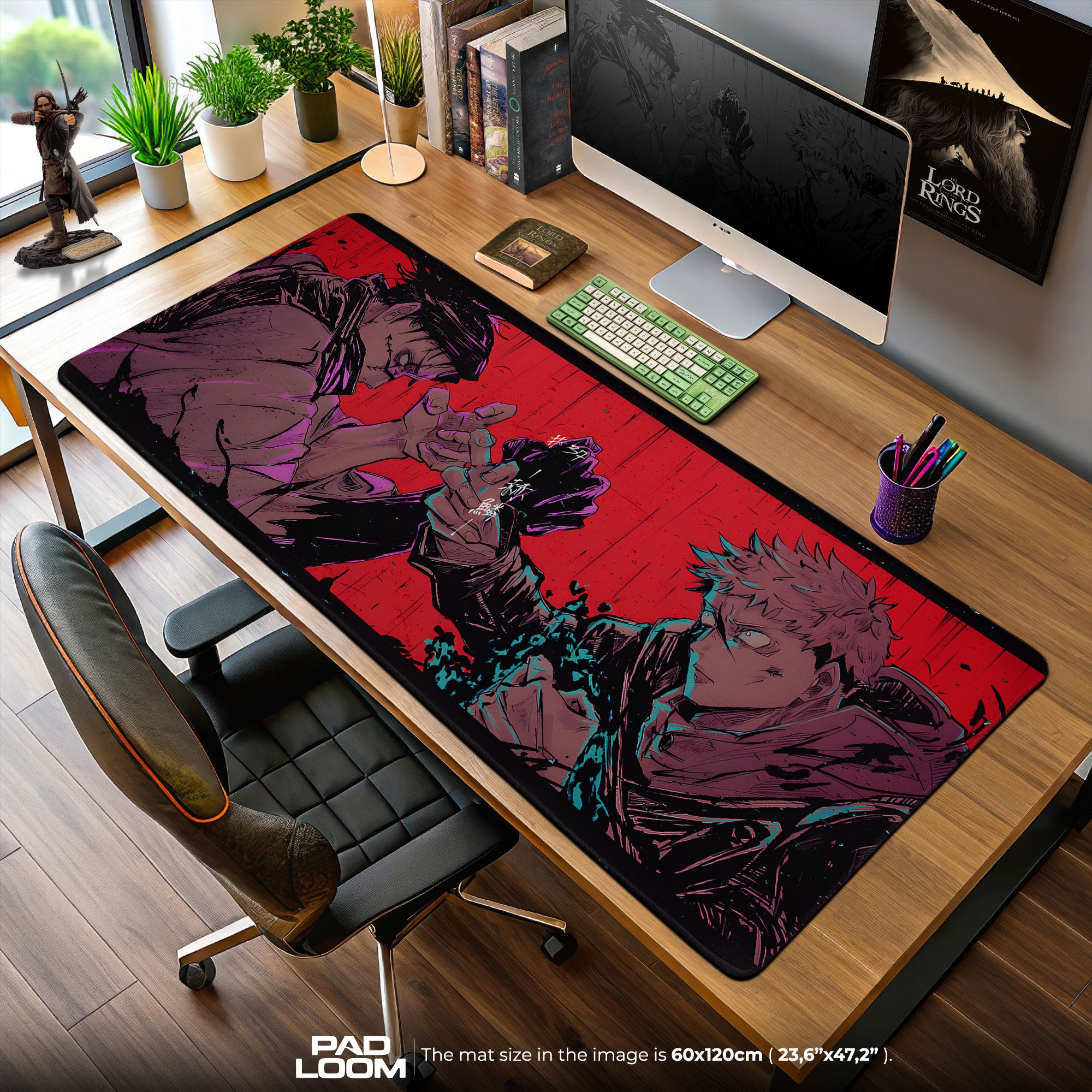 Jujutsu Kaisen Itadori vs Choso Mouse Pad – Clash Standoff Gamer Desk Mat