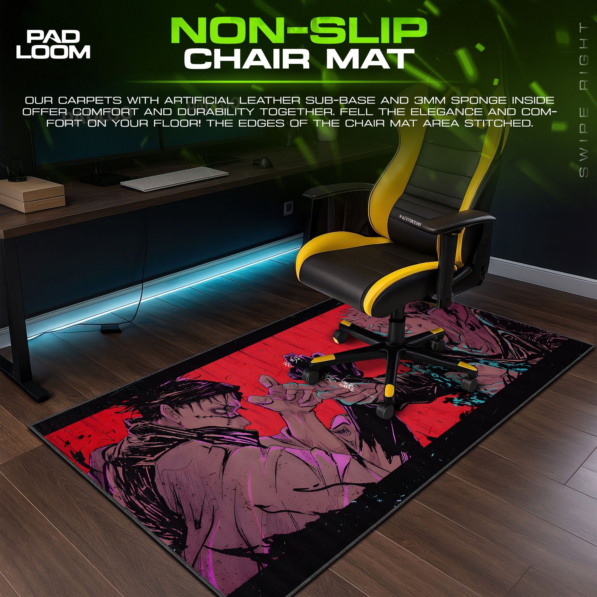 Jujutsu Kaisen Itadori vs Choso Mouse Pad – Clash Standoff Gamer