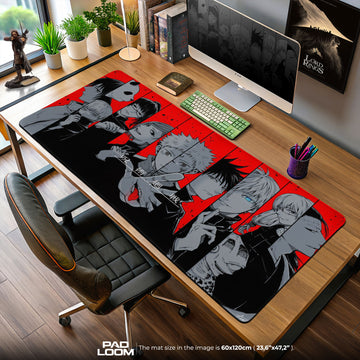 Jujutsu Kaisen Lineup Mauspad, Anime Gaming Schreibtischmatte