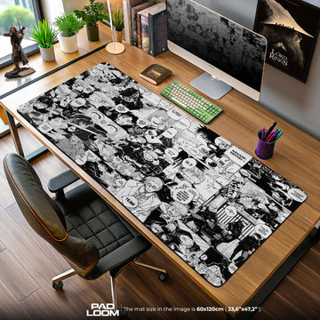 Jujutsu Kaisen Mouse Pad – Manga Collage Gamer Desk Mat