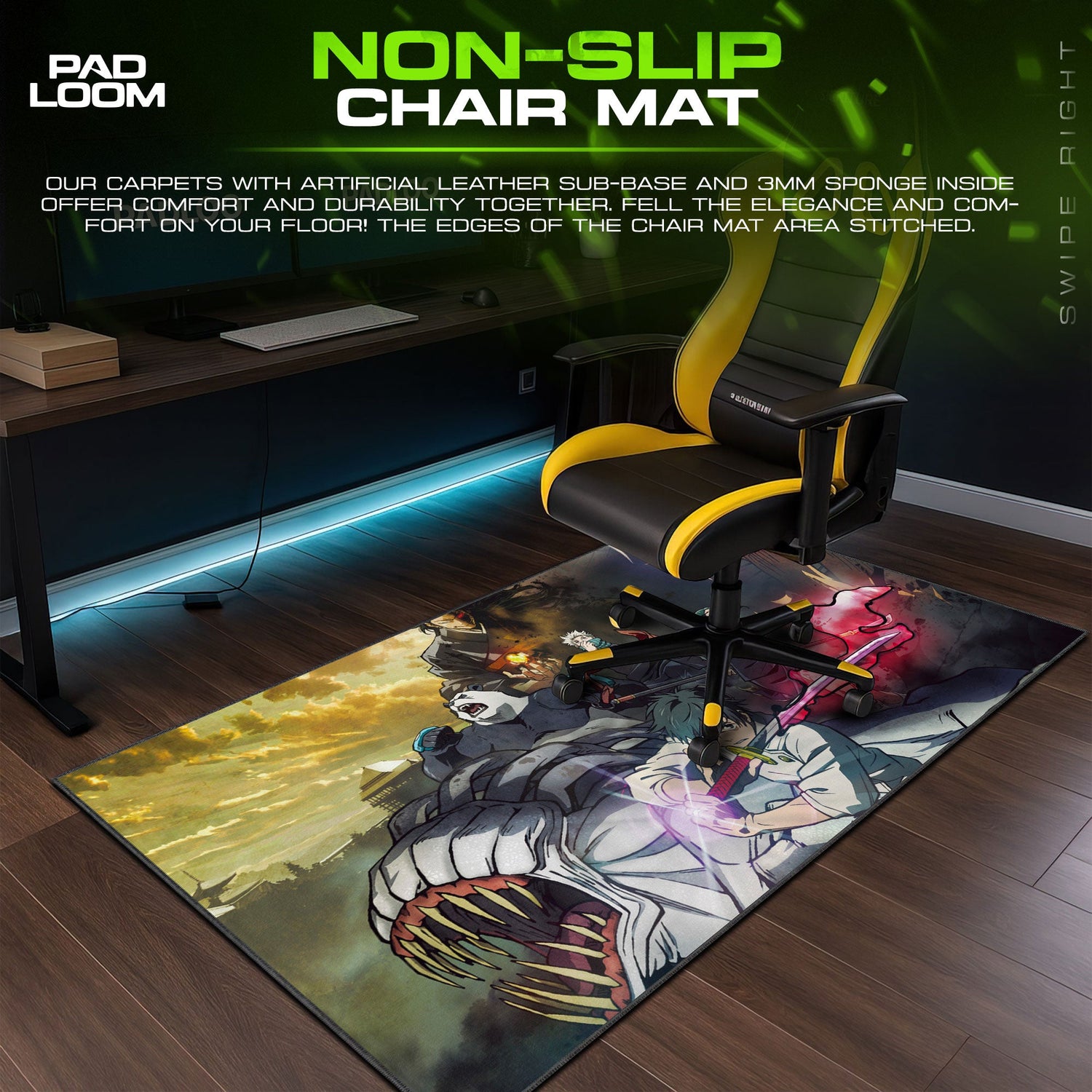 Jujutsu Kaisen Mouse Pad - Cursed Alliance Anime Desk Mat Padloom