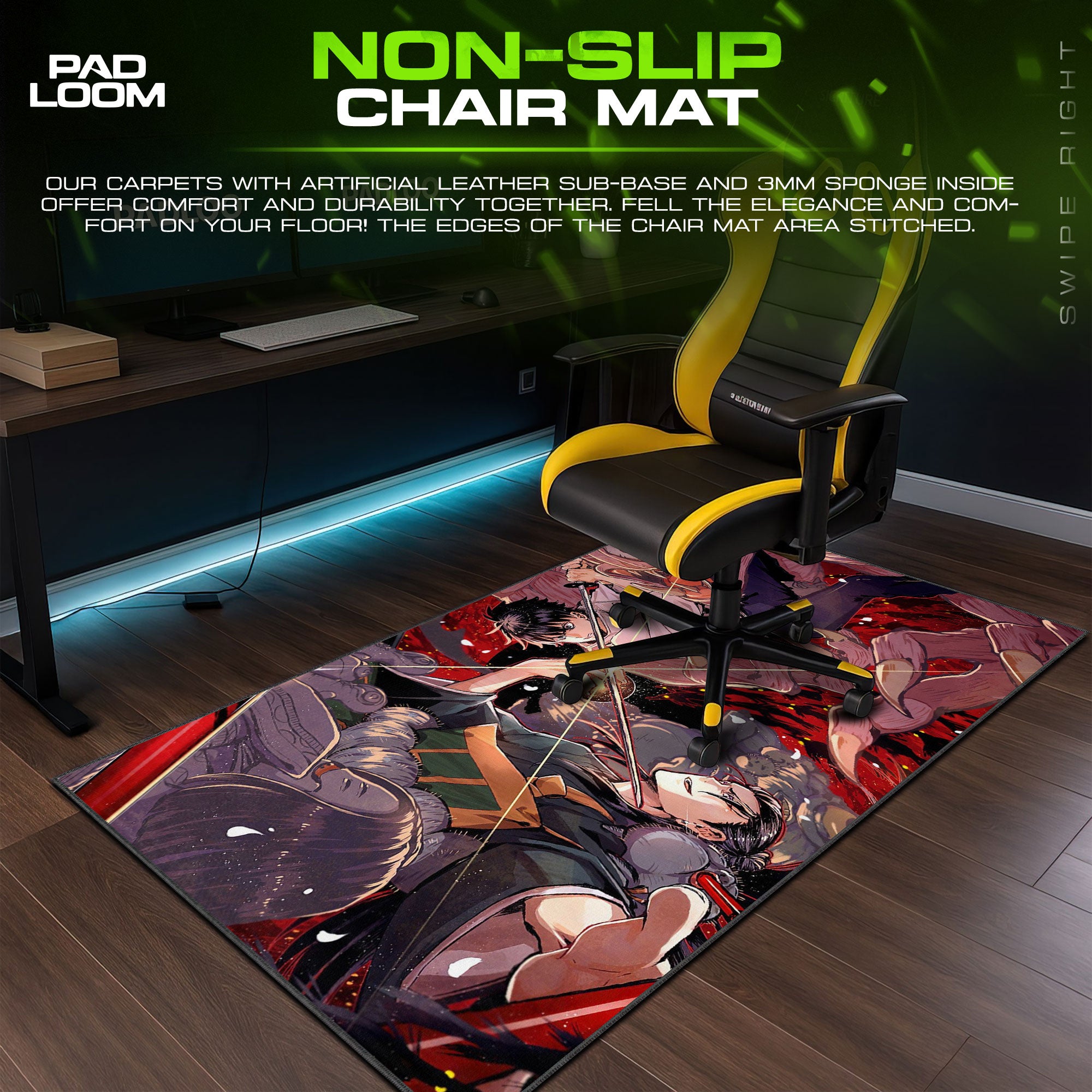 Jujutsu Kaisen Mouse Pad - Cursed Battle Anime Desk Mat