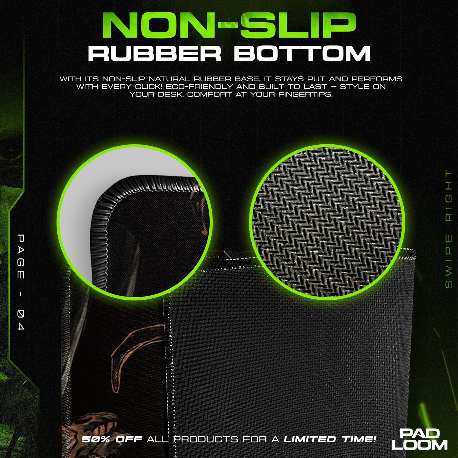 Jujutsu Kaisen Mouse Pad - Dual Soul Anime Desk Mat Padloom