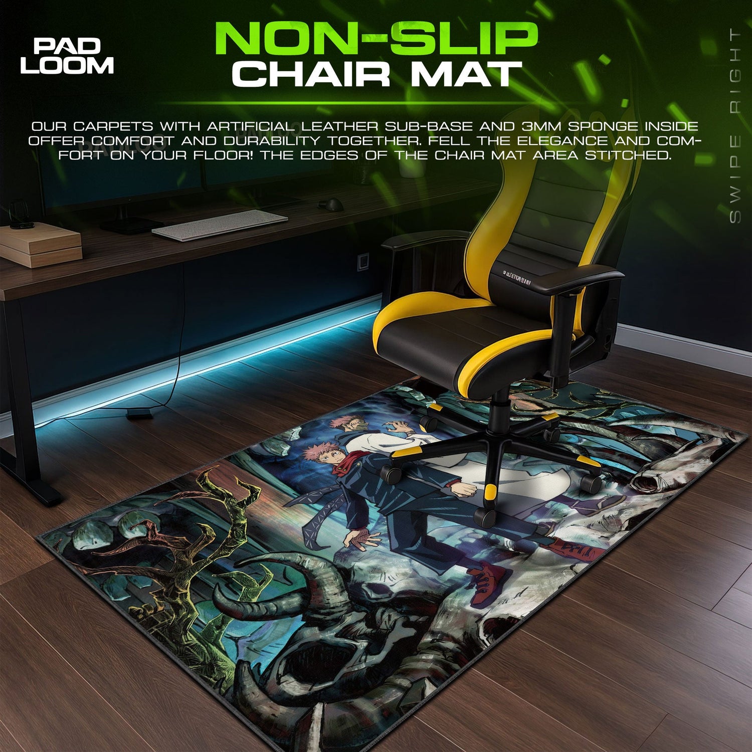 Jujutsu Kaisen Mouse Pad - Dual Soul Anime Desk Mat Padloom