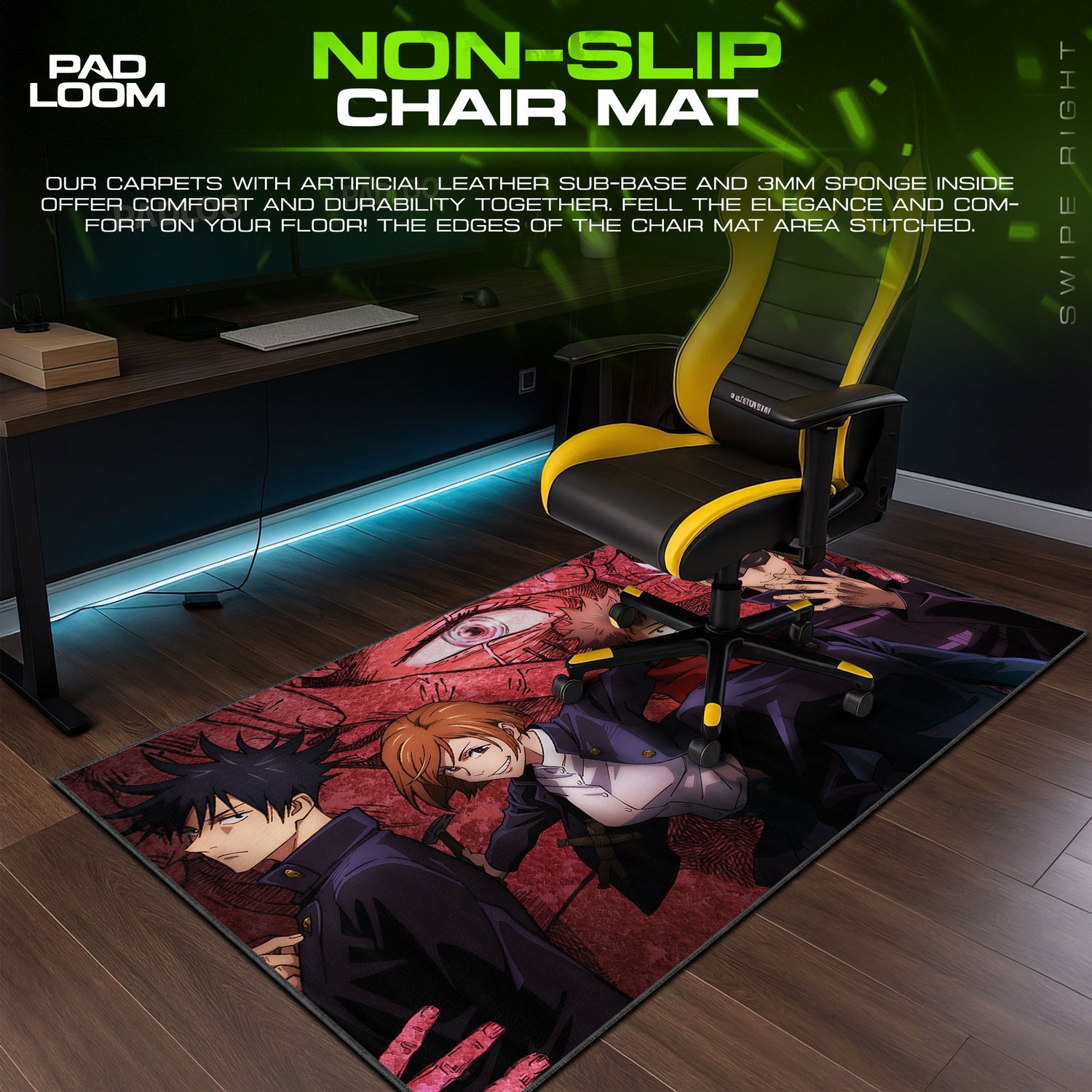 Jujutsu Kaisen Mouse Pad - Sorcerer Squad Anime Desk Mat