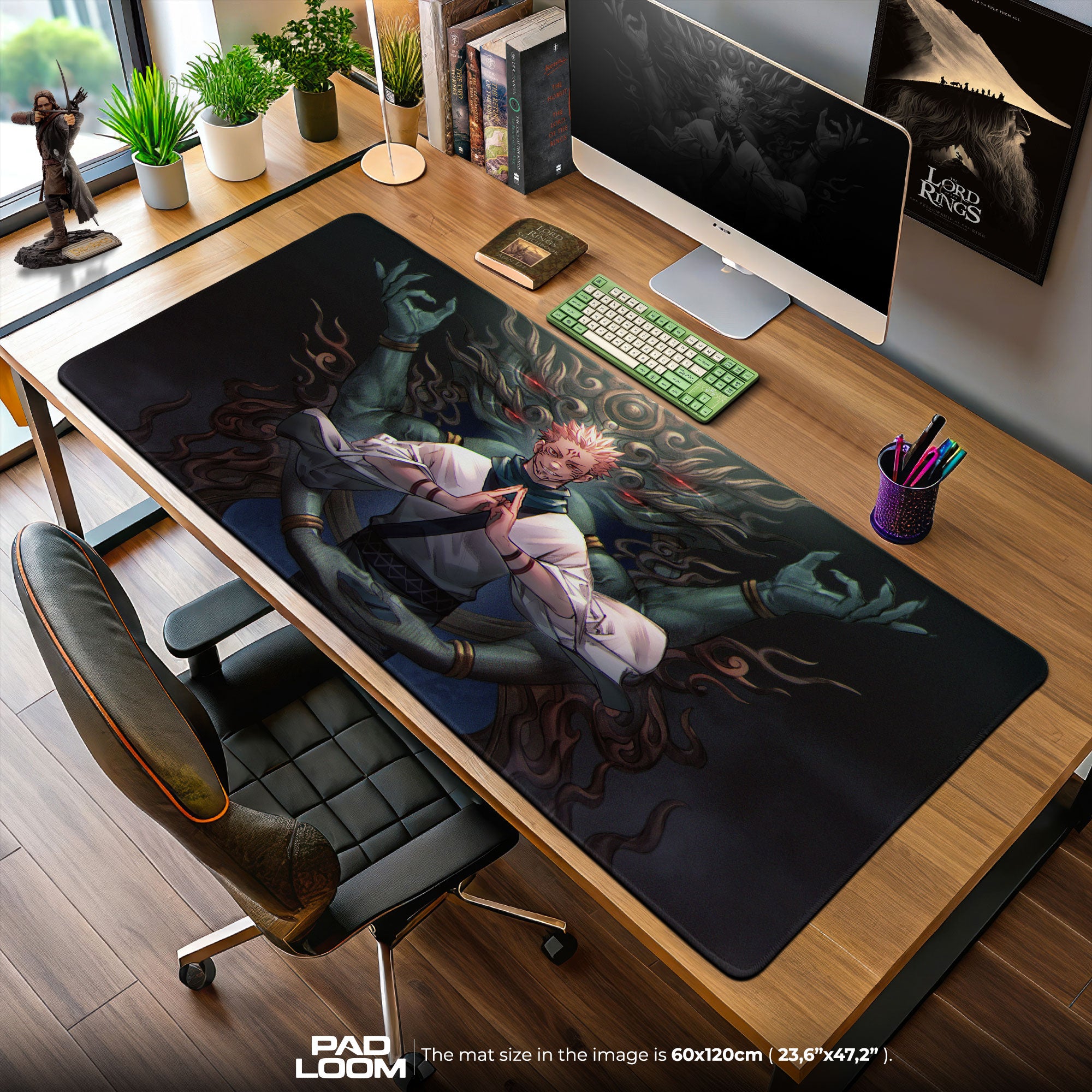 Jujutsu Kaisen Sukuna Curse Power Mouse Pad, Anime Desk Mat