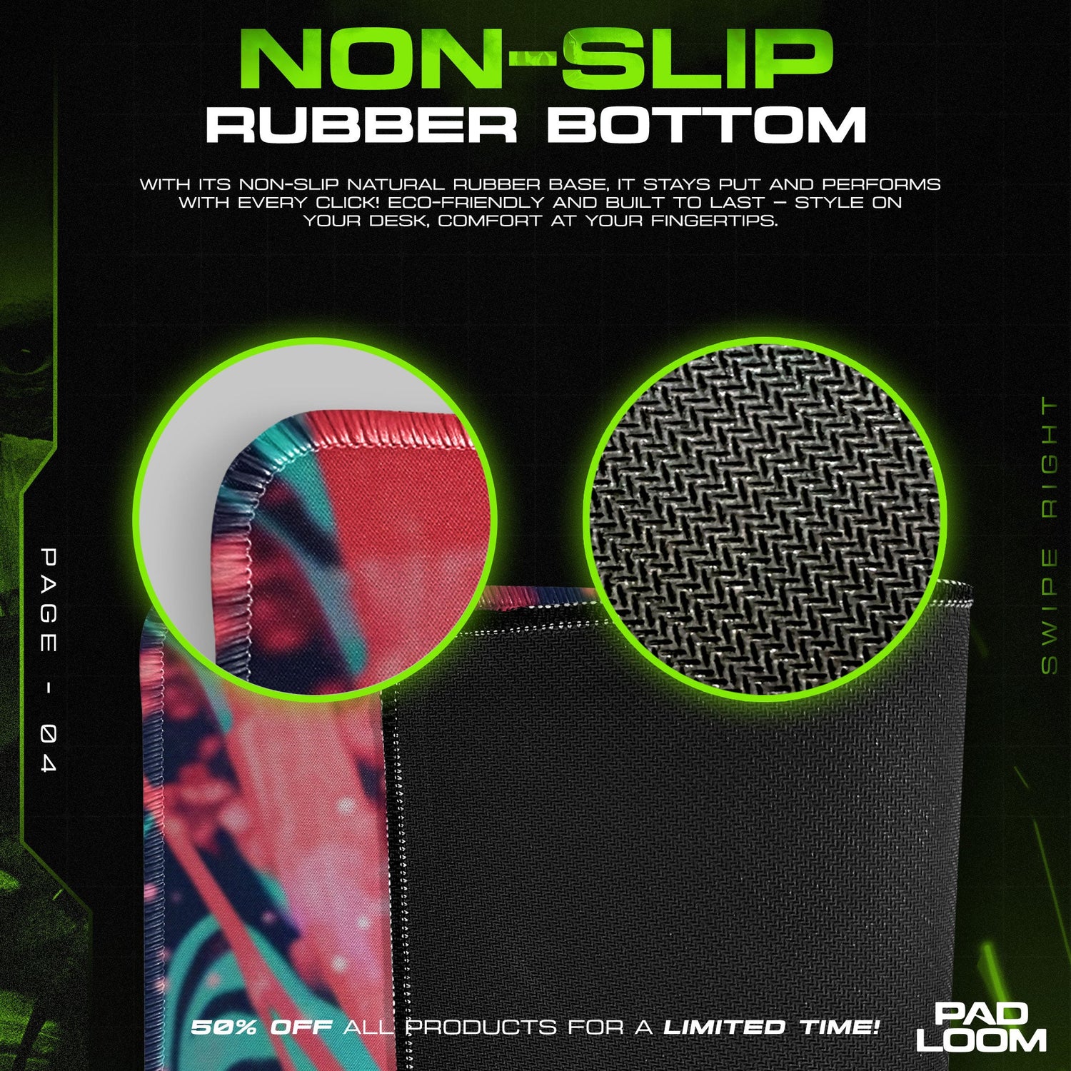 Jujutsu Kaisen Sukuna Curse Seal Mouse Pad, Anime Desk Mat Padloom