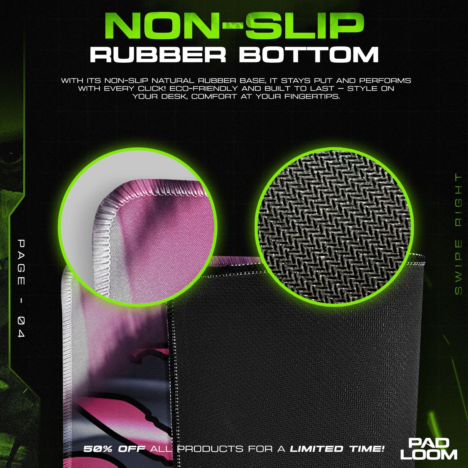 Jujutsu Kaisen Sukuna Mouse Pad – Cursed Aura Gamer Desk Mat Padloom