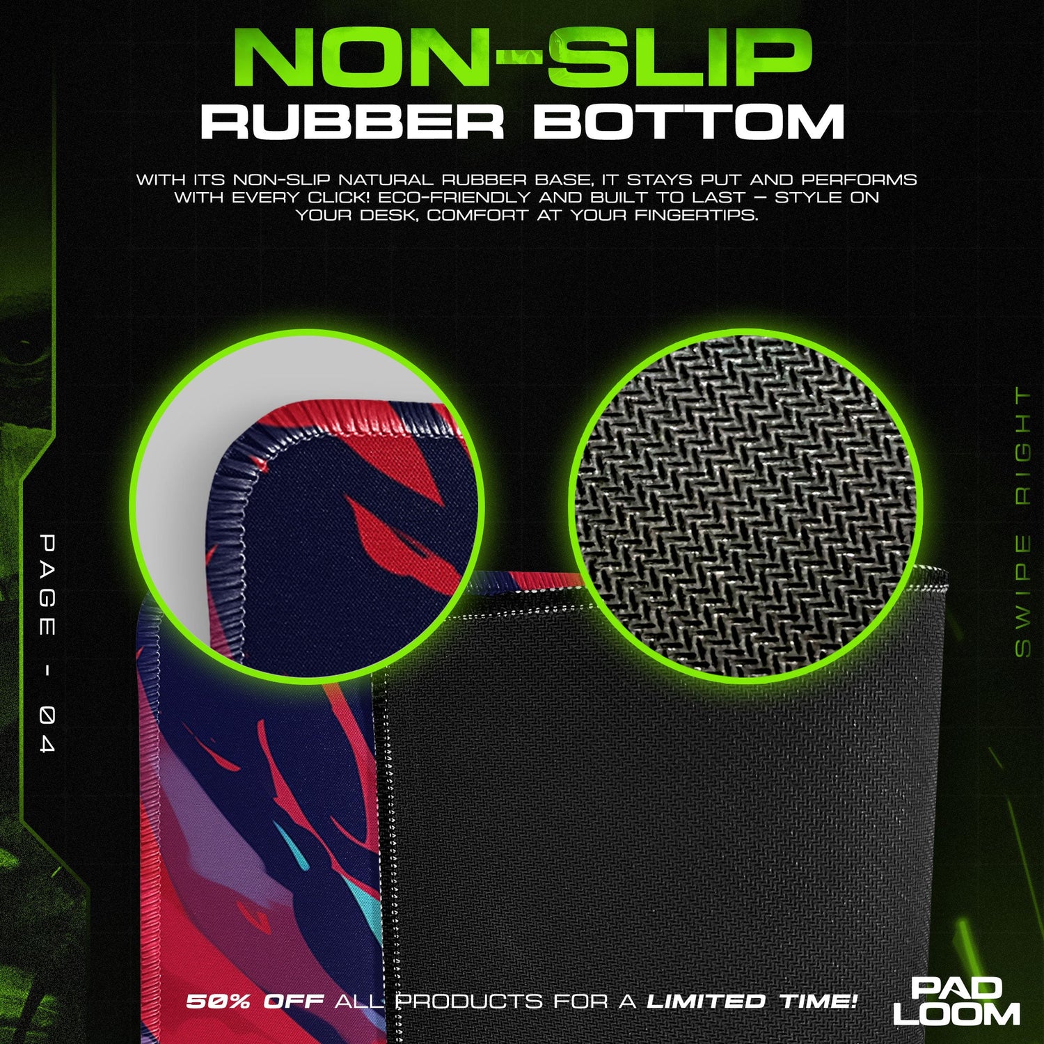 Jujutsu Kaisen Sukuna Flames Mouse Pad, Anime Desk Mat Padloom