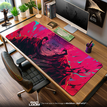 Jujutsu Kaisen Sukuna Inferno Mouse Pad, Anime Desk Mat