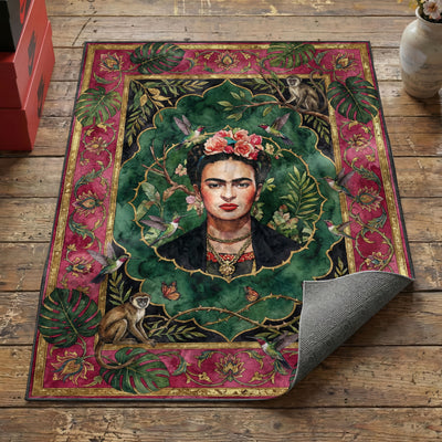 Jungle Portrait Rug — Mexican Folk Art Area Rug