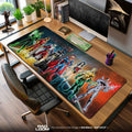 Justice League Mouse Pad, Cosmic Heroes Gamer Desk Mat Padloom